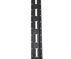Tout - Rails, barres, poutres Rail d'arrimage universel vertical / Rail E-track - 3m - Acier - Noir