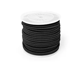 Conteneur - Filets maille fine Câble élastique en rouleau (10mm) - 80m - Noir