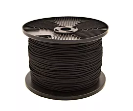 Accessoires Câble élastique en rouleau (8mm) - 100m - Noir