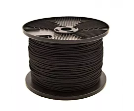 Remorque - Filets maille fine Câble élastique en rouleau (3mm) - 100m - noir